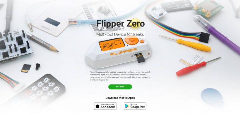 Flipper Zero sul sito ufficiale