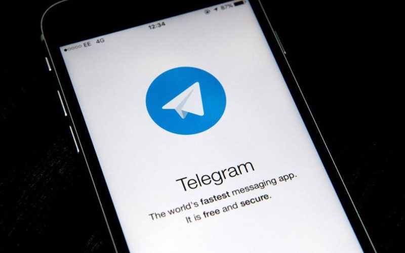 Anteprima di Telegram su uno smartphone