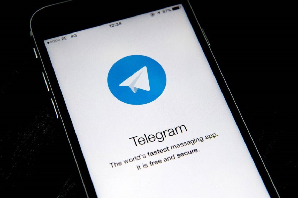 Anteprima di Telegram su uno smartphone