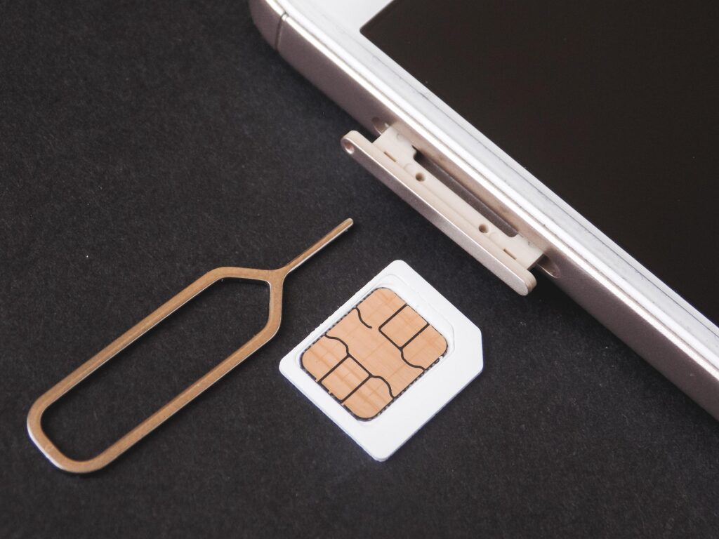 Sim card in un telefono